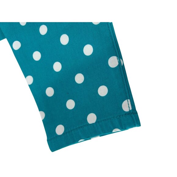 Children’s Place Girls Pants 6X/7 Turquoise White Polkadots Jeggings Jean Style - Picture 15 of 16